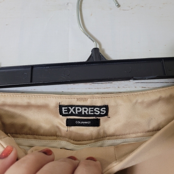 Express Columnist Ankle Pants In Khaki Size 2 Long - Picture 4 of 5